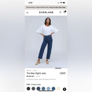 Everlane Organic Wayhigh jeans